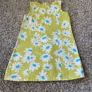 Floral Kids Dress in Yellow and White